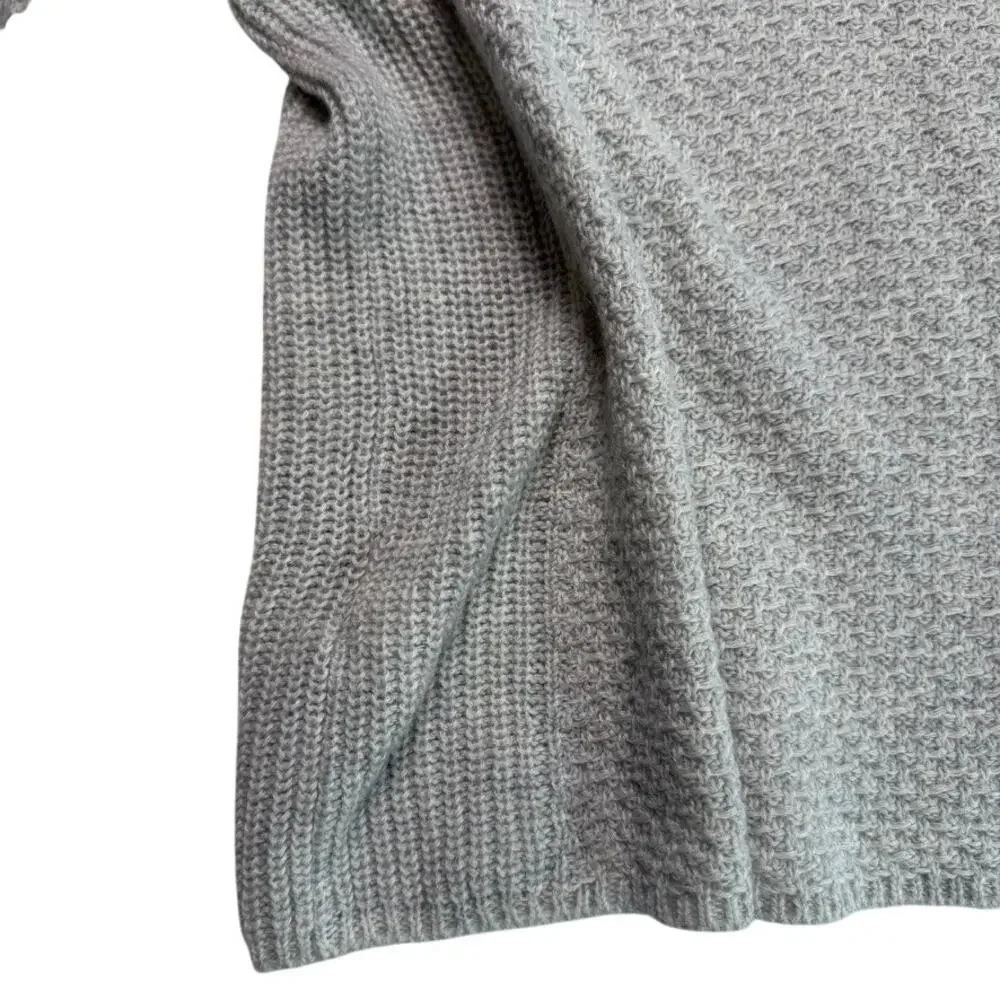 Banana Republic Alpaca Merino Wool Blend Funnel Neck Sweater Gray Small - Picture 10 of 12